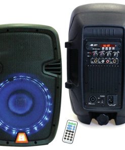 Active 12 CAB BT USB FM LED Accent RR-PBX2159IB