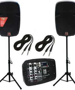 Mr DJ Dual 10 PA Cab MIxer Media Combo RR-PBX210COMBO