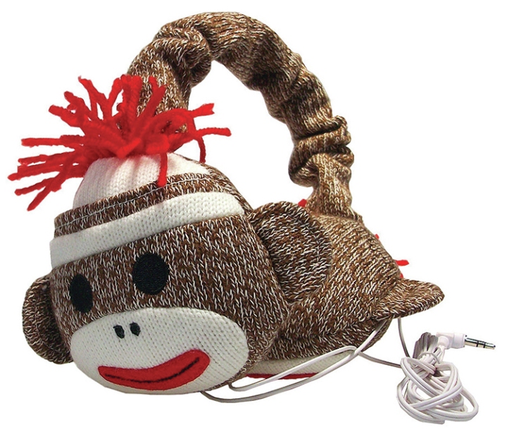 Sock Monkey Headphones 4013