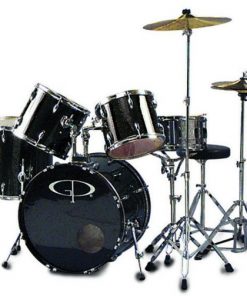 Gp Percussion Performer Drum Set Black GP200B