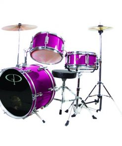 Gp 3 Pc Deluxe Jr Drumset Metal Pink GP50MPK