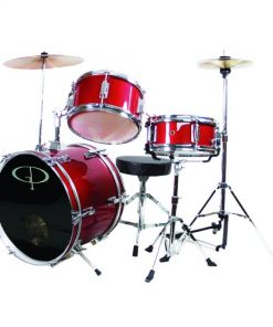 Gp 3 Pc Deluxe Jr Drumset Metallic Red GP50RD