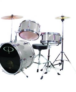 Gp 3 Pc Delux Jr Drumset Metallic Silver GP50SV