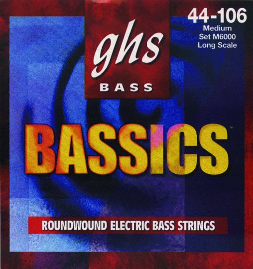 Ghs Electric Bass Strings,Bassics,Medium M6000