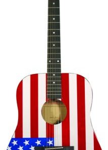 Ms Drd Acou Sp Top Guit American Flag MAAF