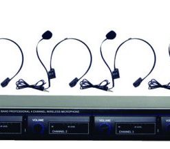 Pyle Pro 4 Channel Wireless Mic PDWM4400