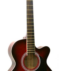 Main Street Guitar Trans Red Cutaway MAS38TR