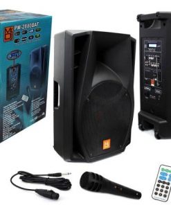 15-Inch 3500-Watt Max Power Speaker with Built-In Bluetooth and Battery with FM Radio/EQ/LCD/MP3/USB/SD MRPM2880BAT