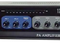 120 Watt Microphone PA Amplifier w/70V Output "& Mic Talkover RBPA205