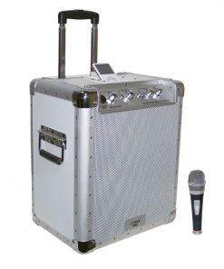 Battery Powered Portable PA System  W/Ipod Docking Station PCMX240I