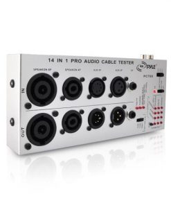 13 IN 1 Audio Cable Tester (Tests 1/4'' (TRS) /1/8'' (3.5mm)/XLR (3-Pin)/XLR (5-Pin)/Speakon (4-Pin)/Speakon (8-Pin)/RCA/TT/Bantam/RJ45/USB-A/USB-B/DIN (3-Pin, 5-Pin, 7-Pin, Or 8-Pin)/DIN (4-Pin) PCT60