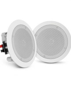 5.25" In-Wall / In-Ceiling Speakers, 2-Way Flush Mount Home Speaker Pair, 150 Watt PDIC1651RD