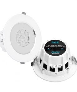 3.5’’ Ceiling / Wall Speakers, 2-Way Aluminum Frame Speaker Pair PDIC35