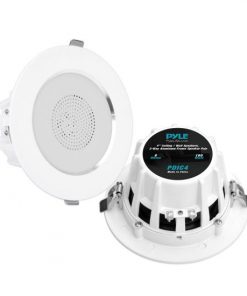 4’’ Ceiling / Wall Speakers, 2-Way Aluminum Frame Speaker Pair PDIC4