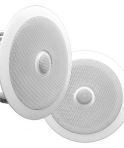 In-Wall / In-Ceiling Dual 6.5-inch Speaker System, Directable Tweeter, 2-Way, Flush Mount, White PDIC60