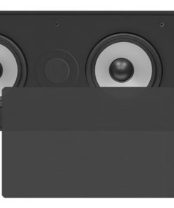 In-Wall / In-Ceiling Dual 5.25'' Center Channel Sound System, 2-Way, Flush Mount, Black, Single Speaker PDIWCS56BK