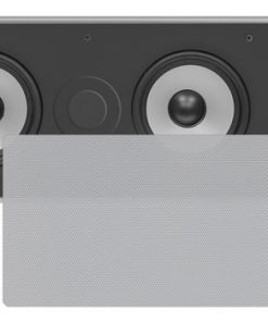 In-Wall / In-Ceiling Dual 5.25'' Center Channel Sound System, 2-Way, Flush Mount, Silver, Single Speaker PDIWCS56SL