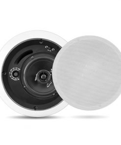 In-Wall / In-Ceiling 6.5'' Enclosed Speaker System, 70 Volt Transformer, Rotary Tap Select, Flush Mount, 250 Watt, Single Speaker PDPC6T