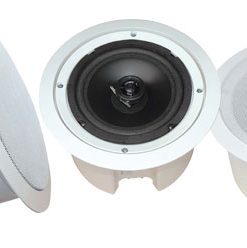 In-Wall / In-Ceiling 8'' Dual Enclosed Speaker System, Directable Tweeter, Flush Mount, 250 Watt PDPC82