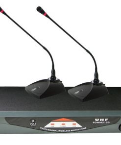 Professional Dual Table Top VHF Wireless Microphone System RBPDWM2150
