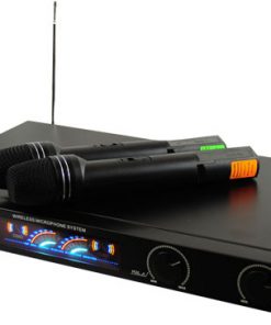 Wireless 2 Channel VHF Microphone System With 2 Microphones PDWM2450