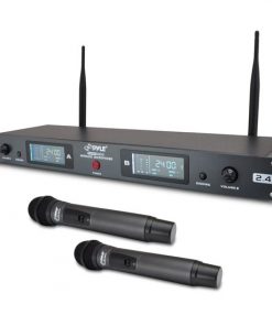 Professional Rack Mount Dual 2.4G  Wireless Handheld Microphone System PDWM3800