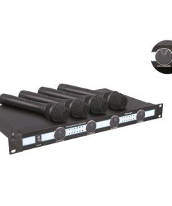 4 Mic VHF Wireless Microphone System PDWM5000
