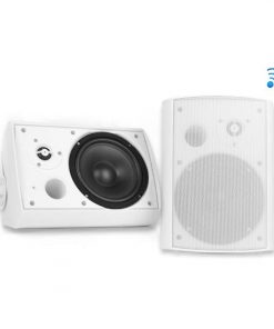 Wall Mount Waterproof & Bluetooth 5.25'' Indoor / Outdoor Speaker System, White PDWR51BTWT