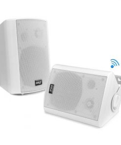 Wall Mount Waterproof & Bluetooth 6.5'' Indoor / Outdoor Speaker System, White PDWR61BTWT