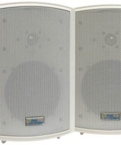 6.5'' Indoor/Outdoor Waterproof Wall Mount Speakers w/50 Watt 70V Transformer PDWR6T