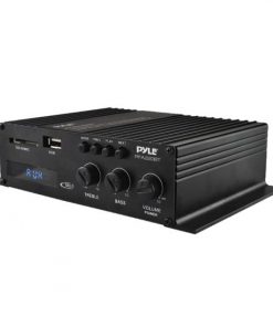 Compact Bluetooth Power Amplifier - Mini Blue Series Audio Amp, MP3/USB/SD Readers, 120 Watt PFA220BT
