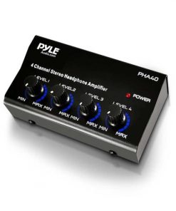 4-Channel Stereo Headphone Amplifier, 1/4" Connectors PHA40