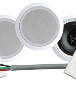 250 Watts 6-1/2''  Dual In-Ceiling Speaker /Volume Contro/Speaker Wall Plate/Wiring Combo Speaker System PHSKIT6