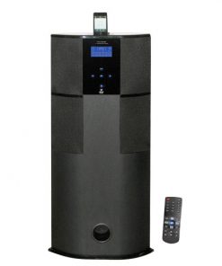 600 Watt Digital 2.1 Channel Home Theater Tower w/iPod/iPhone Docking Station - Black Wood Finish RBPHST90IBK