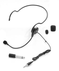 Cardioid Condenser Headset Microphone, Flexible Wired Boom (Standard 3.5mm Connector Jack) for Belt Pack Mic Systems PLM31