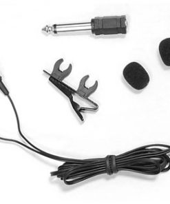 Dual Electret Condenser Cardioid Lavalier Microphone W/ Windscreens & Clip For standard 3.5mm system PLM43
