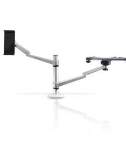 Universal Laptop & Tablet Stand - Adjustable Dual Device Holder Mount (Fits Laptops 10'' - 15.6'', Fits Tablets 7'' - 10.1'') PLPPADMT20