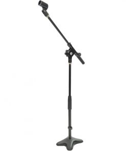 Universal Compact Microphone Stand Mic Mount Holder, Height & Boom Extension Adjustable PMKS7