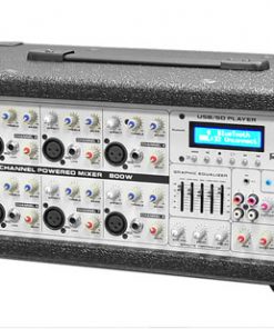 8-Channel 800 Watt Bluetooth Mixer with Balanced Mic & Line Inputs, USB & SD Card Readers RBPMX840BT