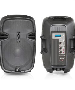 Loudspeaker PA Cabinet Speaker System, Powered 2-Way Full Range Sound, Recording Ability, USB/SD, Aux Input, 12-Inch, 1000 Watt PPHP123MU