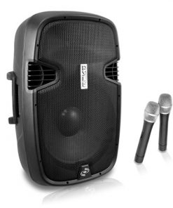 Portable Hi-Power Bluetooth PA Loudspeaker System, Built-in Rechargeable Battery, 2 Microphones, 12'' 1000 Watt PPHP129WMU