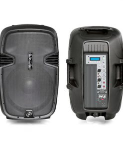 Loudspeaker PA Cabinet Speaker System, Powered 2-Way Full Range Sound, Recording Ability, USB/SD, Aux Input, 15-Inch, 1200 Watt PPHP153MU