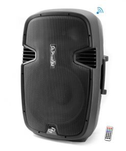 Bluetooth 1400 Watt 15'' PA Speaker System, Bi-Amp, 2-Way Full Range, Class-D, Built-in 30 Pin iPod Dock, USB Flash/SD Memory Card Readers, Remote Control PPHP1547UIB