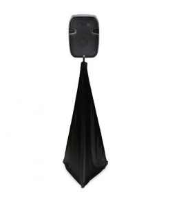 DJ Speaker / Light Stand Scrim, Universal Compatibility & Mountable, for Tripod Stands, 2 Sided (Black) PSCRIM2B