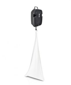 DJ Speaker / Light Stand Scrim, Universal Compatibility & Mountable, for Tripod Stands, 3 Sided (White) PSCRIM3W