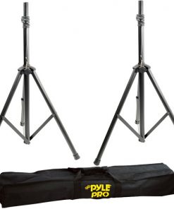 Dual Universal Speaker Stand Mount Holders, Height Adjustable to 8' Ft. PSTK103