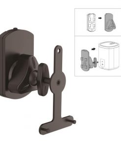 Dual Universal Wall Mount Speaker Stands, Tilt/Swivel Adjustable (Works with Sonos PLAY 1, PLAY 3) PSTNDSON08