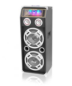 1000 Watt Disco Jam 2-Way Passive DJ Speaker w/ Dual 10'' Subwoofers, Dual Tweeters & Flashing DJ Lights (For Use w/ PSUFM1035A) PSUFM1030P