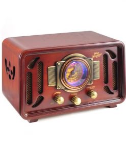 Vintage Retro Classic Style Bluetooth Radio Speaker Sound System, USB/SD Readers, AM/FM Radio PUNP34BT