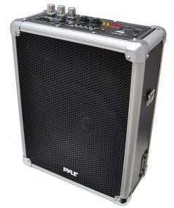 Dual Channel 400 Watt Wireless PA System w/USB/SD and 2 VHF Wireless Microphones (1 Lavalier, 1 Handheld) RBPWMA160